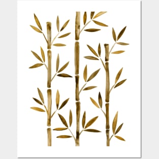 Sepia Bamboo Posters and Art